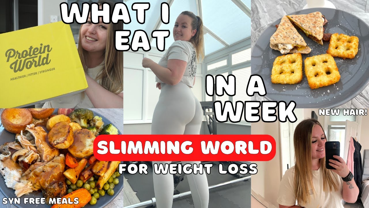 SLIMMING WORLD Weekly food diary for WEIGHT LOSS | Back on track, syn free meals & new hair!