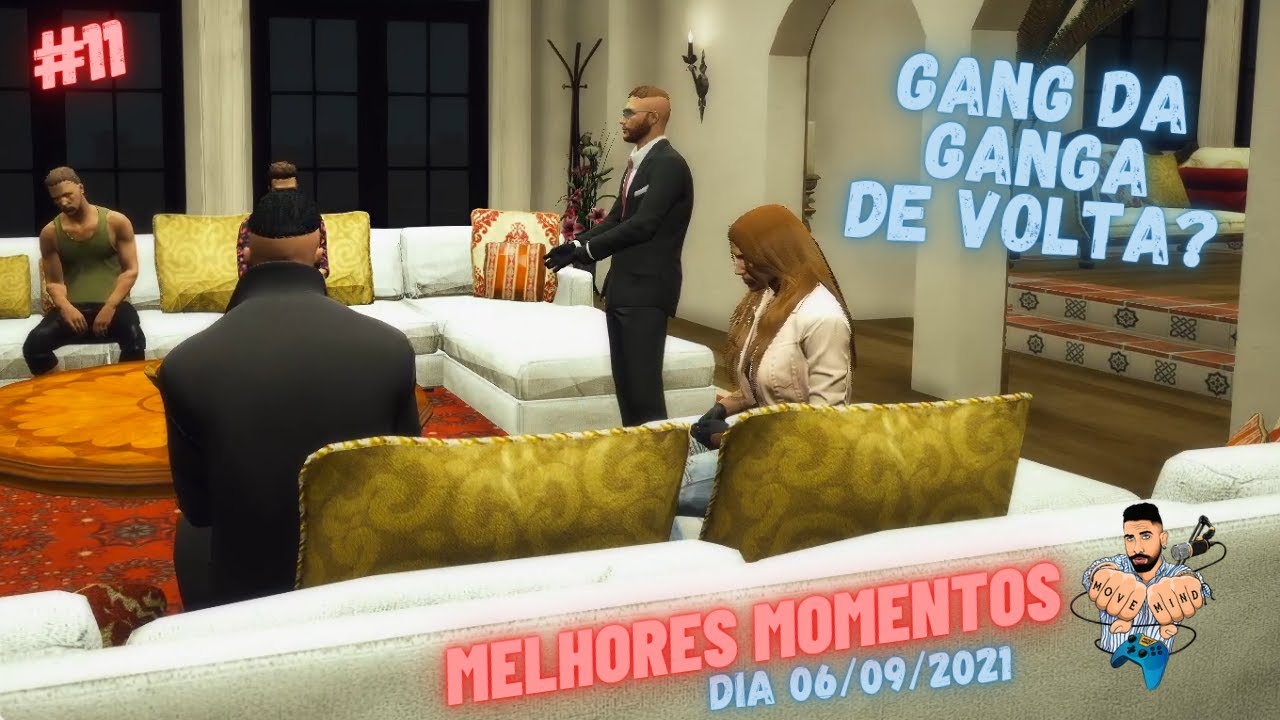 MELHORES MOMENTOS GTA V MOVE MIND #11 - A VOLTA DO GANG DA GANGA?! - STREAM DE DIA 06/09/2021 |VRRP|