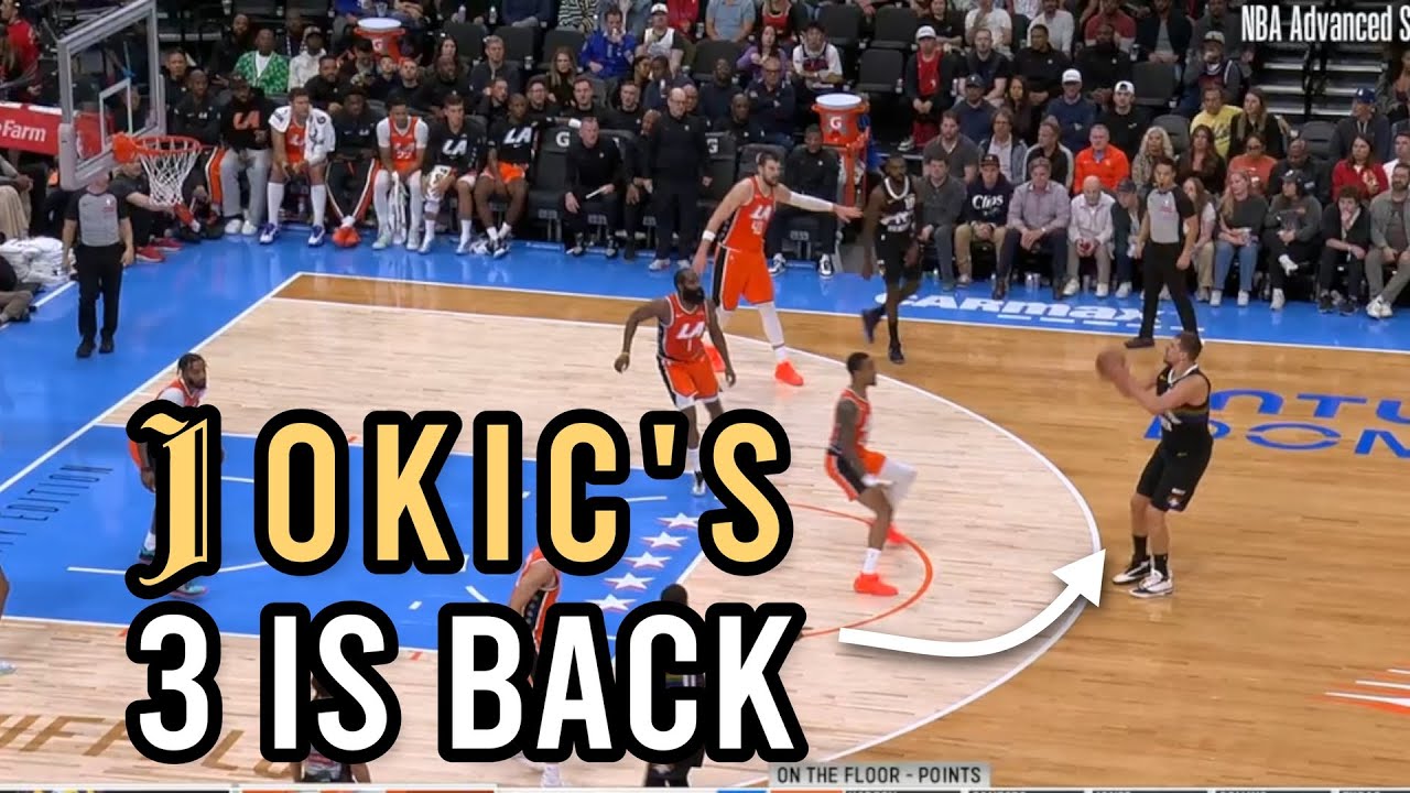 Nikola Jokic's 3 PT shot is back