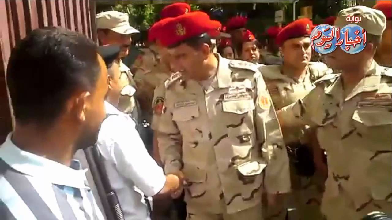 محمود أبو الخير نائب رئيس الشرطة العسكرية يتفقد لجان الزمالك