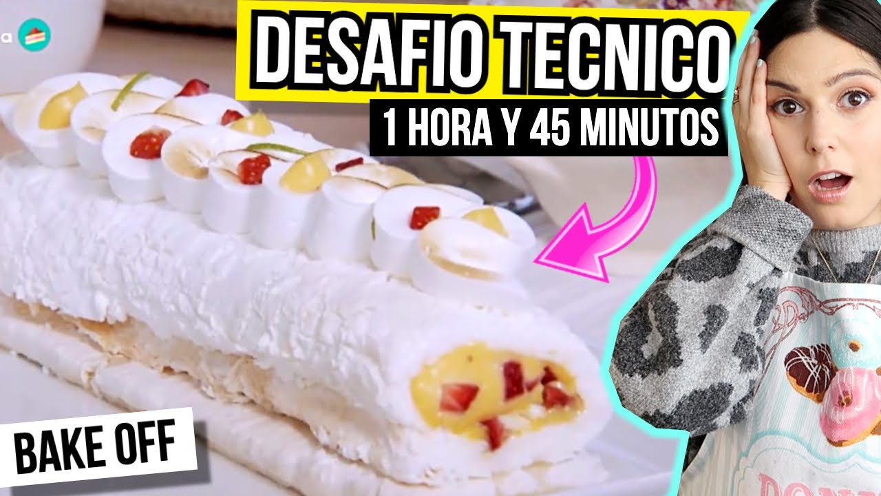 TRATE de COCINAR el DESAFIO TECNICO de BAKE OFF 2021: ARROLLADO CON 3 MERENGUES (PROGRAMA 2)