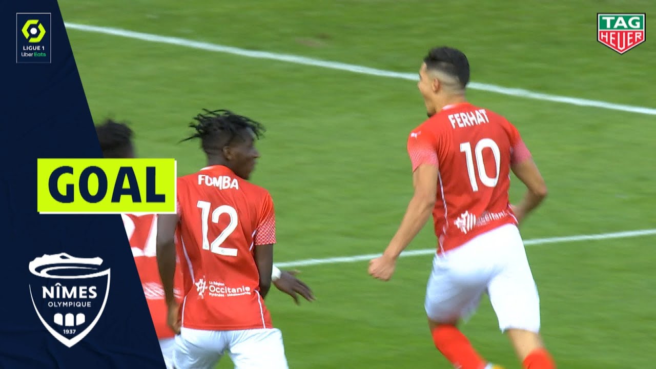 Goal Zinedine FERHAT (87' - N&Icirc;MES OLYMPIQUE) N&Icirc;MES OLYMPIQUE - RC LENS (1-1) 20/21