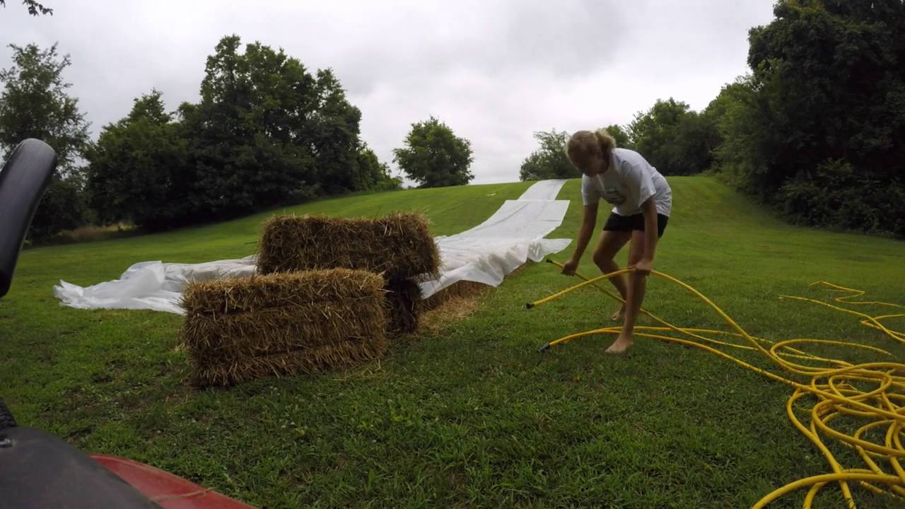 We made a Backyard Slip and Slide