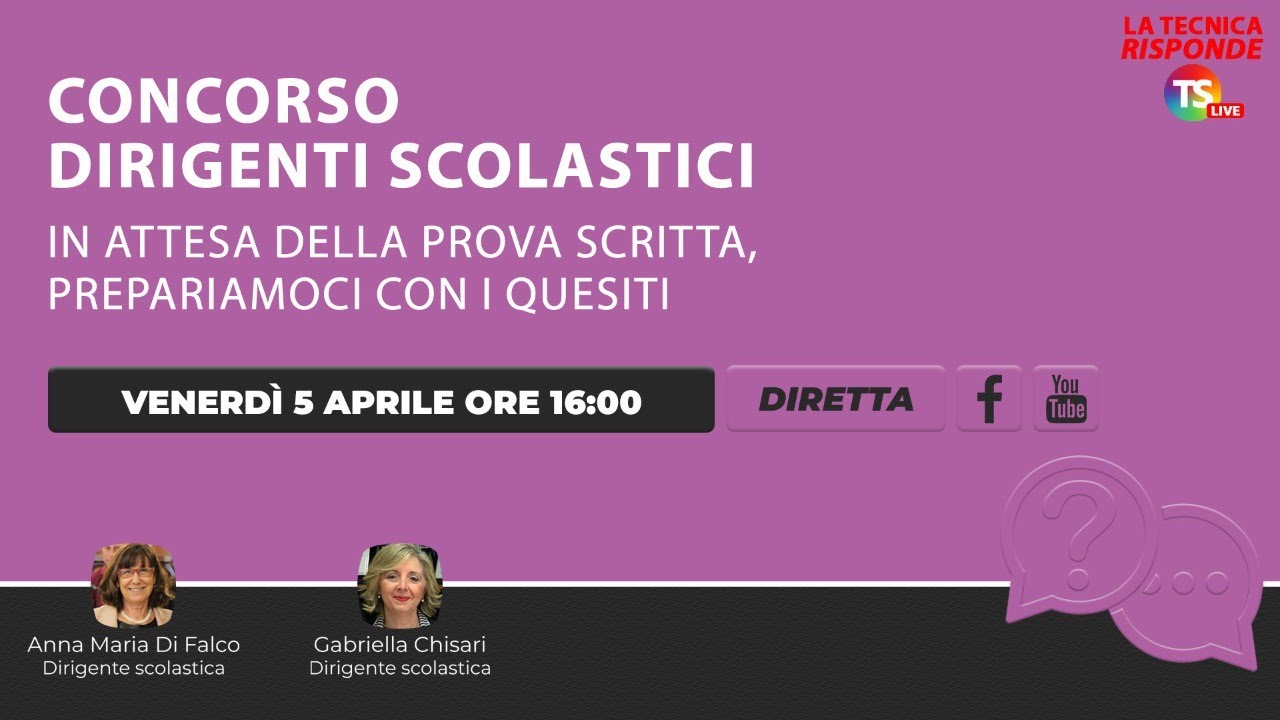 Concorso dirigenti scolastici, in attesa della prova scritta, prepariamoci con i quesiti