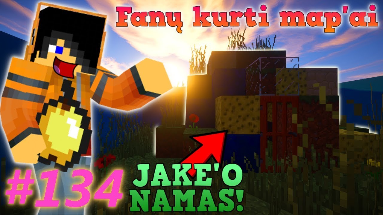 Edvisss Žaidžia Fanų Kurtus Map'us! [EP134] - Jake'o Namas! ;D