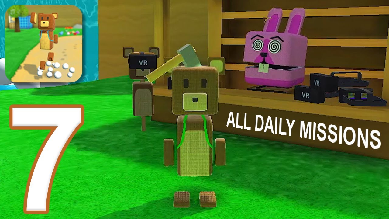 Super Bear Adventure - Gameplay Walkthrough Part 7 - All Daily Missions (iOS, Android)