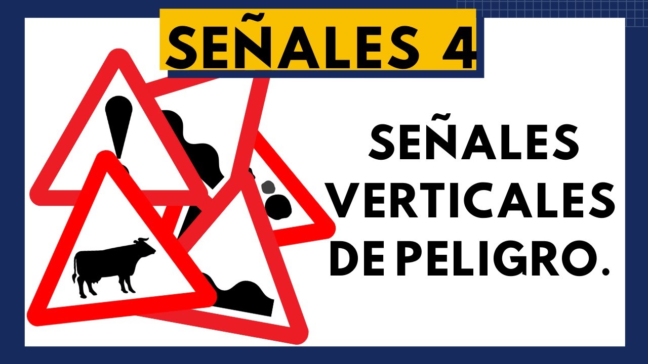 ⛔SEÑALES 4🚦PELIGRO🔺PROFE AUTOESCUELA TEÓRICA CARNET CONDUCIR 2026