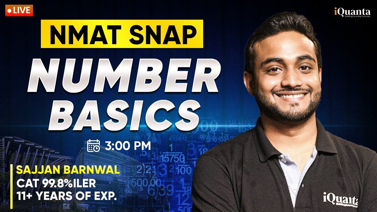 Day 1 – NMAT & SNAP Practice | Number System Basics | Daily Live for 2025