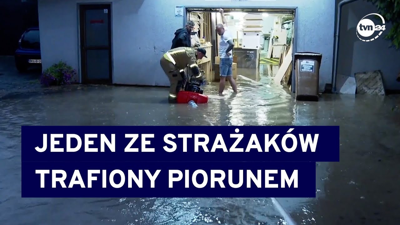 Trąba powietrzna, burze i wichury przeszły przez Polskę. Bilans strat @TVN24