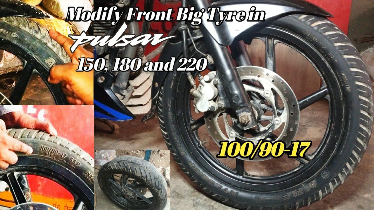Modify Pulsar 150 || Modify Front Tyre Pulsar 150, 180 And 220
