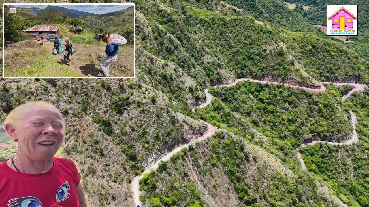 Por PELIGROSOS Precipicios Volvimos donde LA RUBIA mostrando los campos Dominicanos
