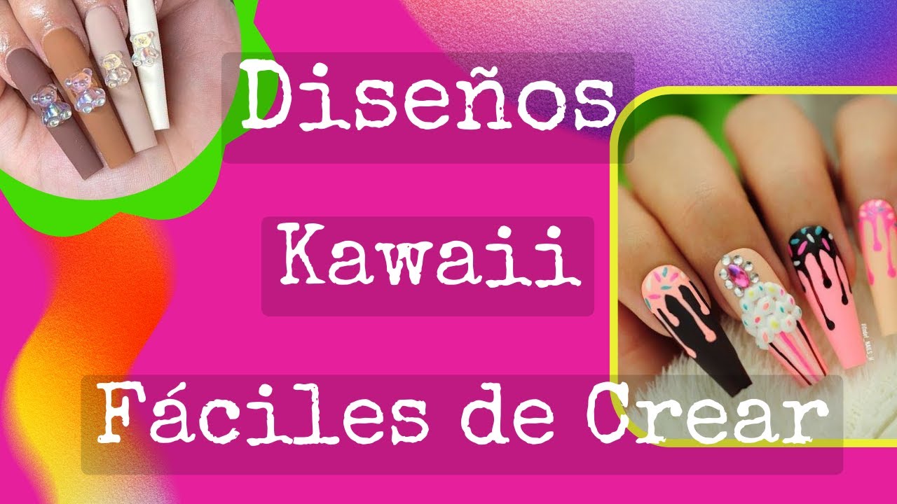 Diseños de Uñas Kawaii Fáciles de Crear