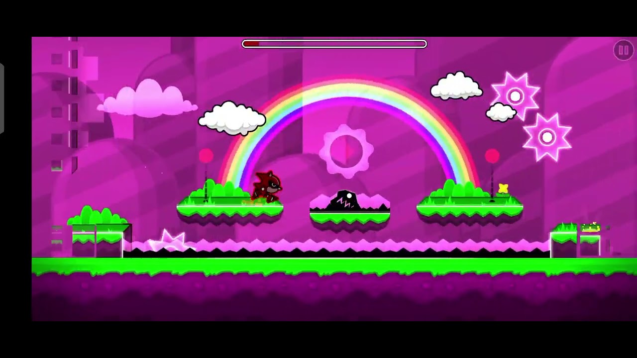 Jugando geometry dash