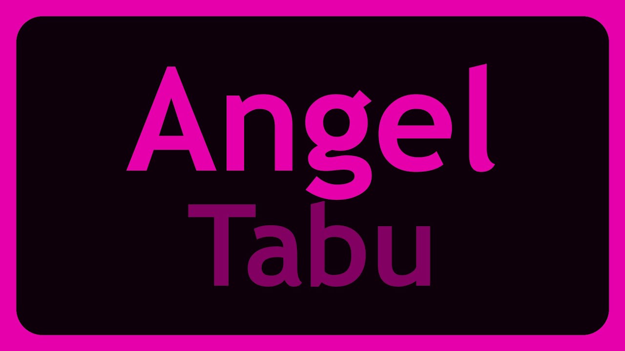 Tabu - Angel (Karaoke)