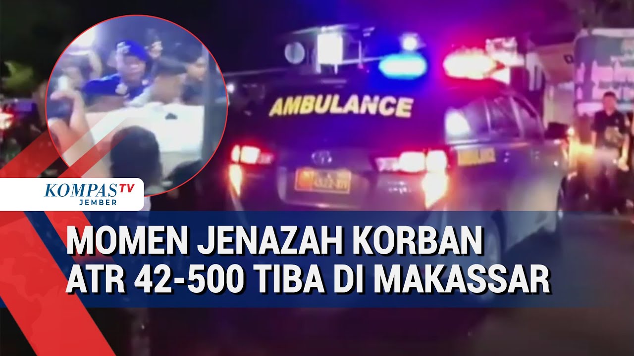 Terkini! Detik-Detik Kedatangan 1 Jenazah Korban ATR 42-500 di Makassar Untuk Proses Identifikasi