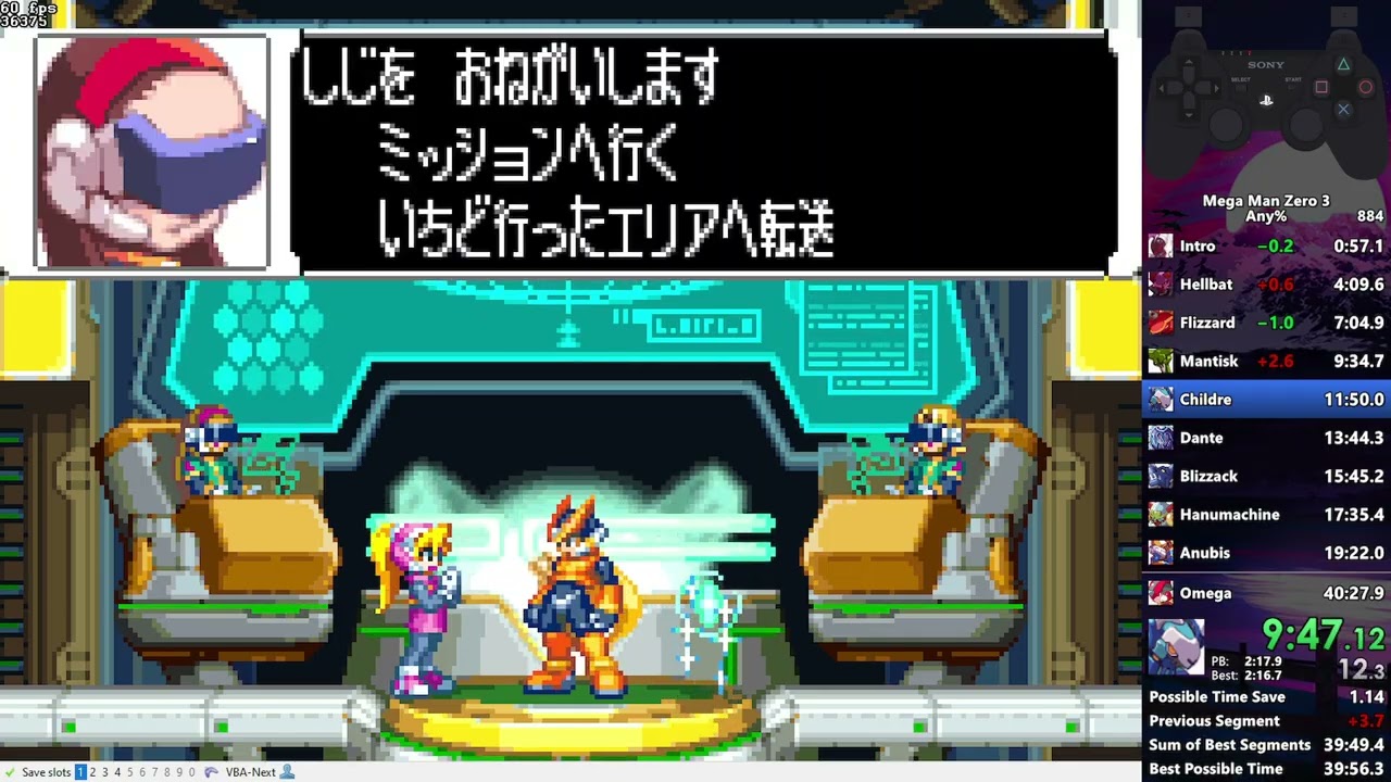 (PB) Mega Man Zero 3 Any% Speedrun in 40:12 (07-06-2023)