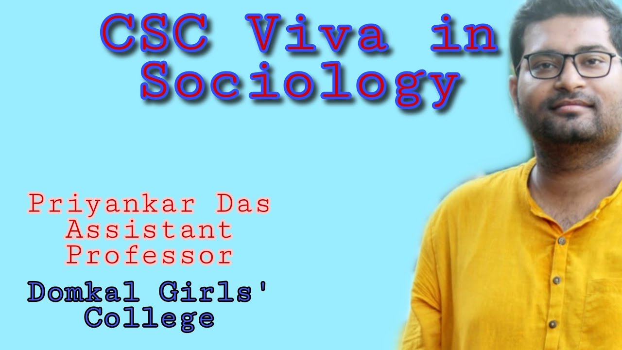 Preparation for WBCSC Assistant Professor interview/Viva in Sociology With Assit. Prof Priyankar Das
