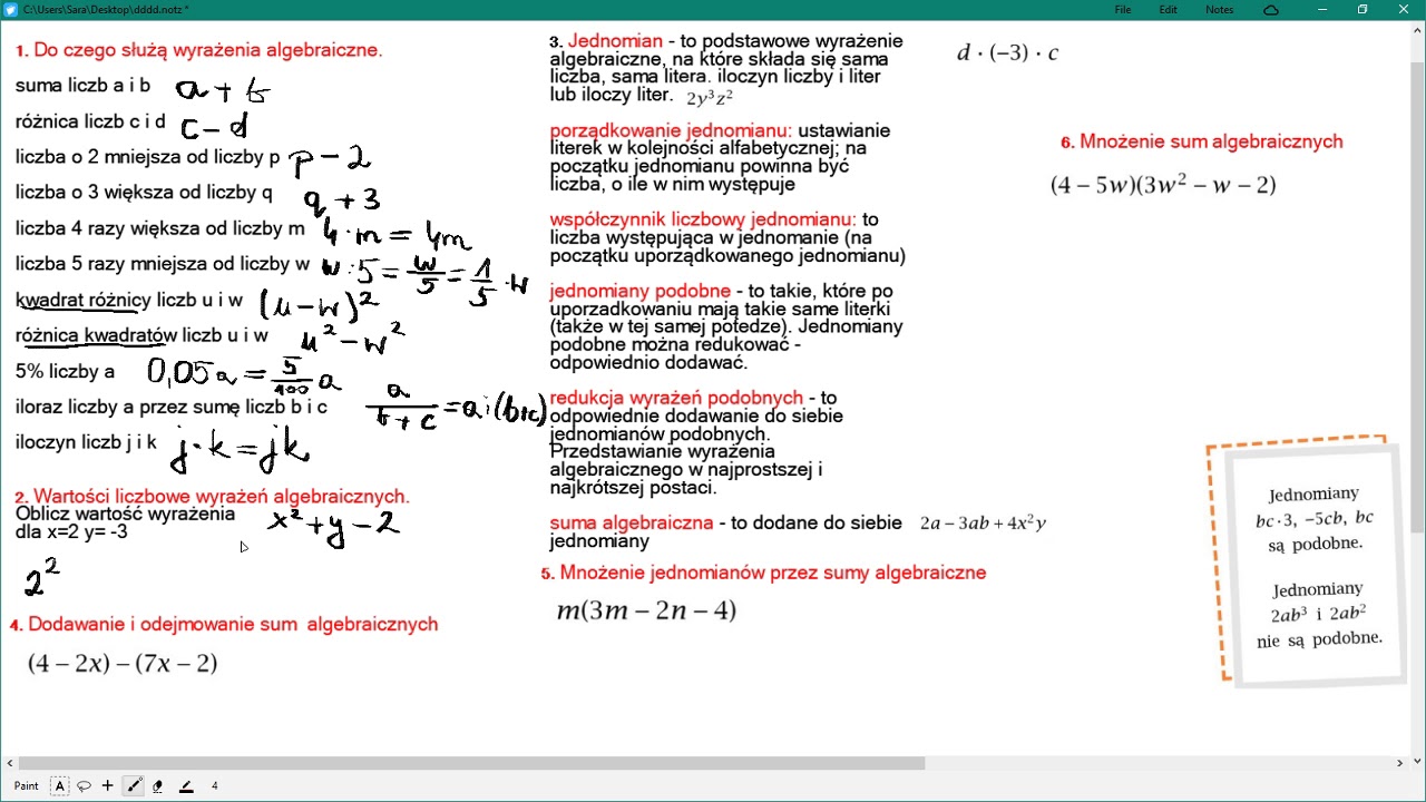 12 minut do sprawdzianu... WYRAŻENIA ALGEBRAICZNE