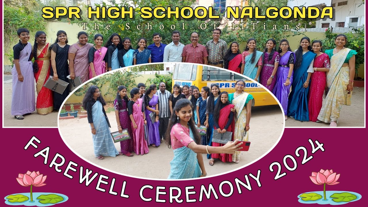 Farewell ceremony 2024 || SPR School Nalgonda the school of IITians || 10th kalaam-3 students ||