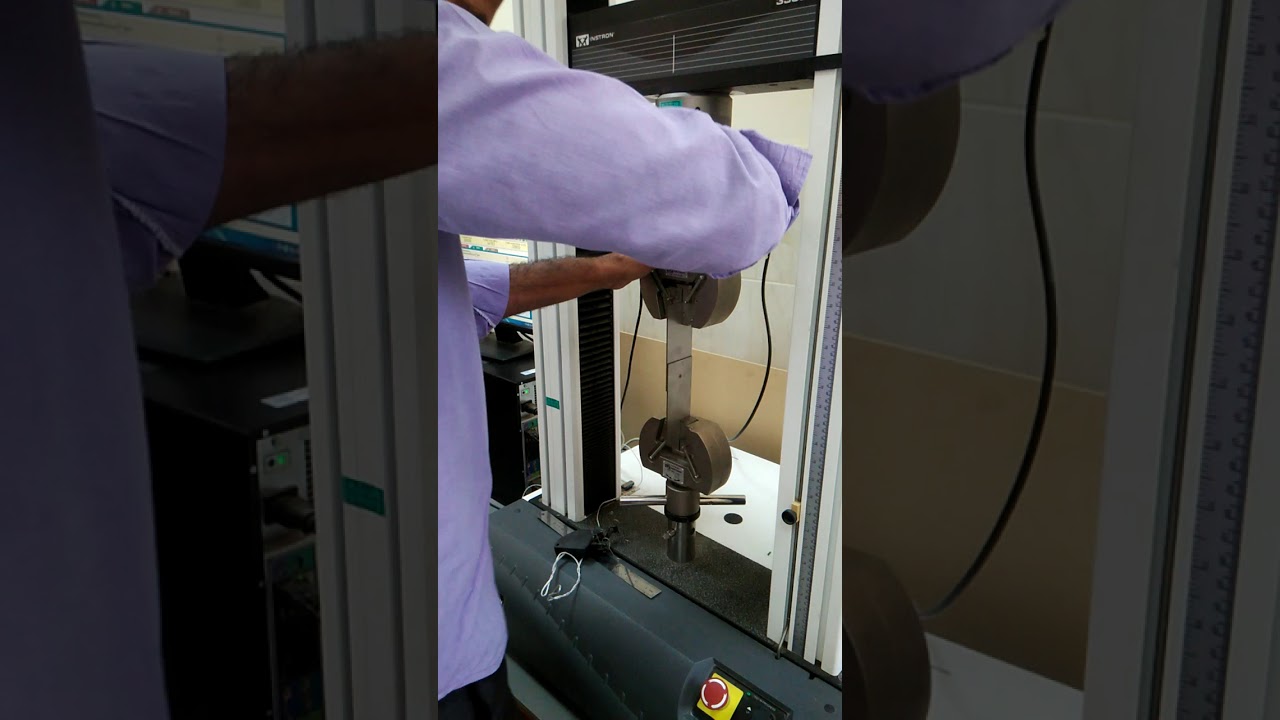 Shear test of spot weld joints