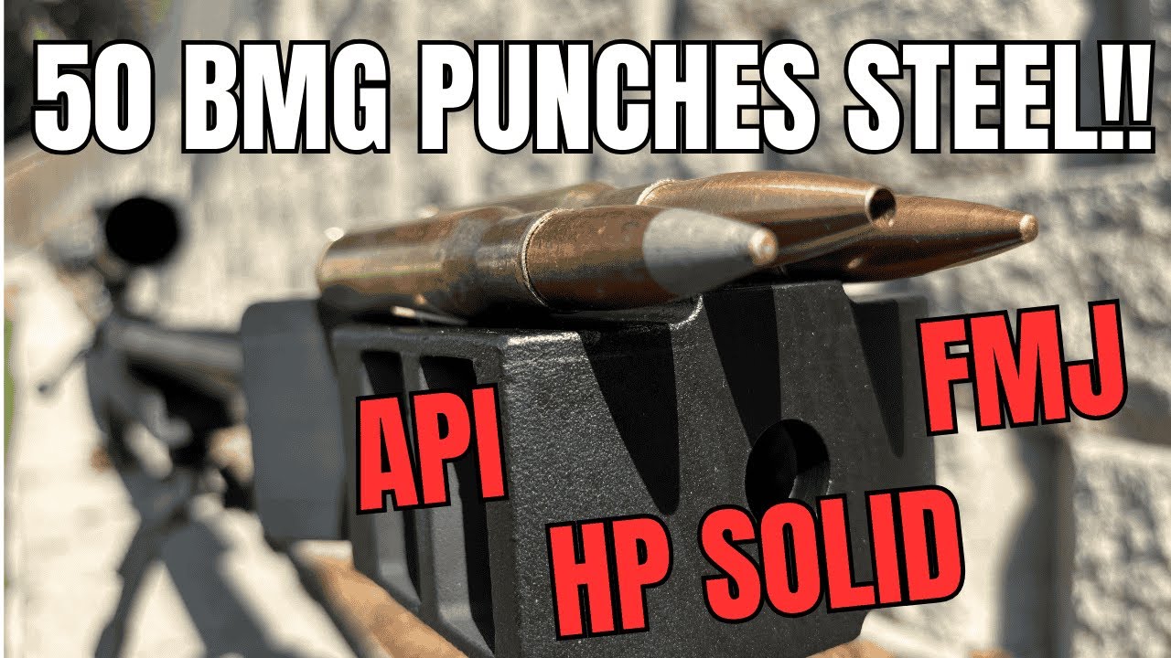 50 BMG Punches Through Steel!!