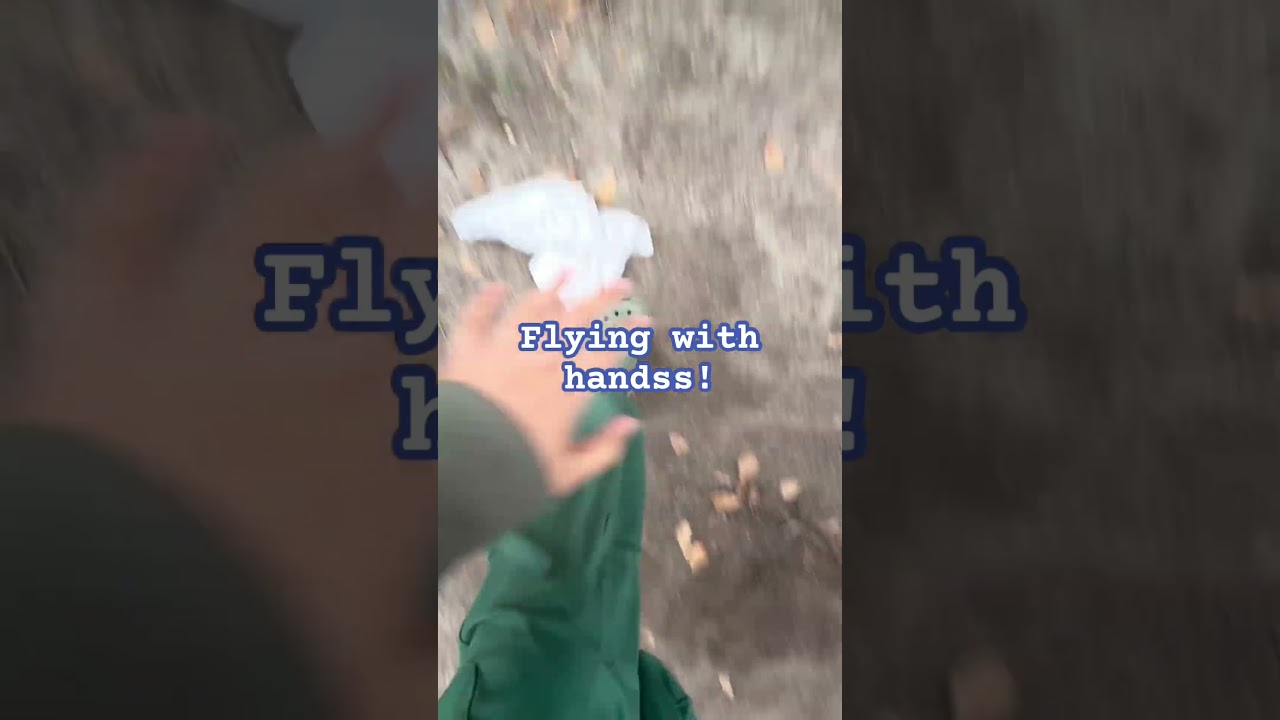Flying with hands!