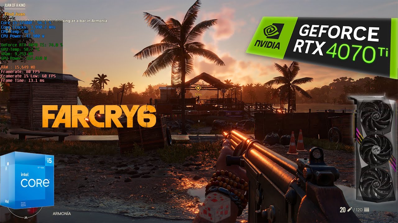 Far Cry 6 | RTX 4070 Ti | 4K Max Settings | DLSS Off/On | Benchmark
