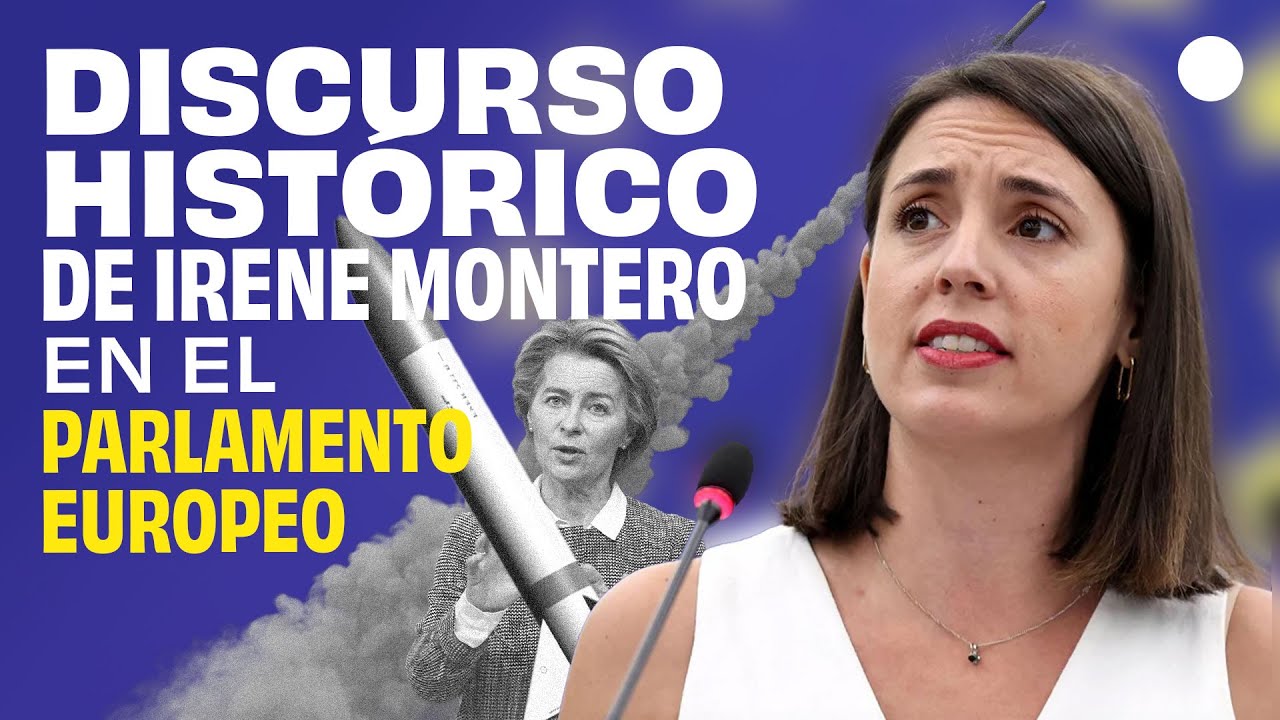 Irene Montero presenta su candidatura a presidir el Parlamento Europeo