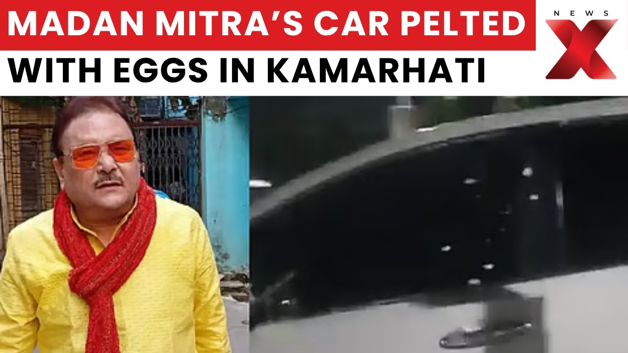 Madan Mitra Attack ON CAM | TMC MLA's Car Pelted With Eggs In Kamarhati | NewsX