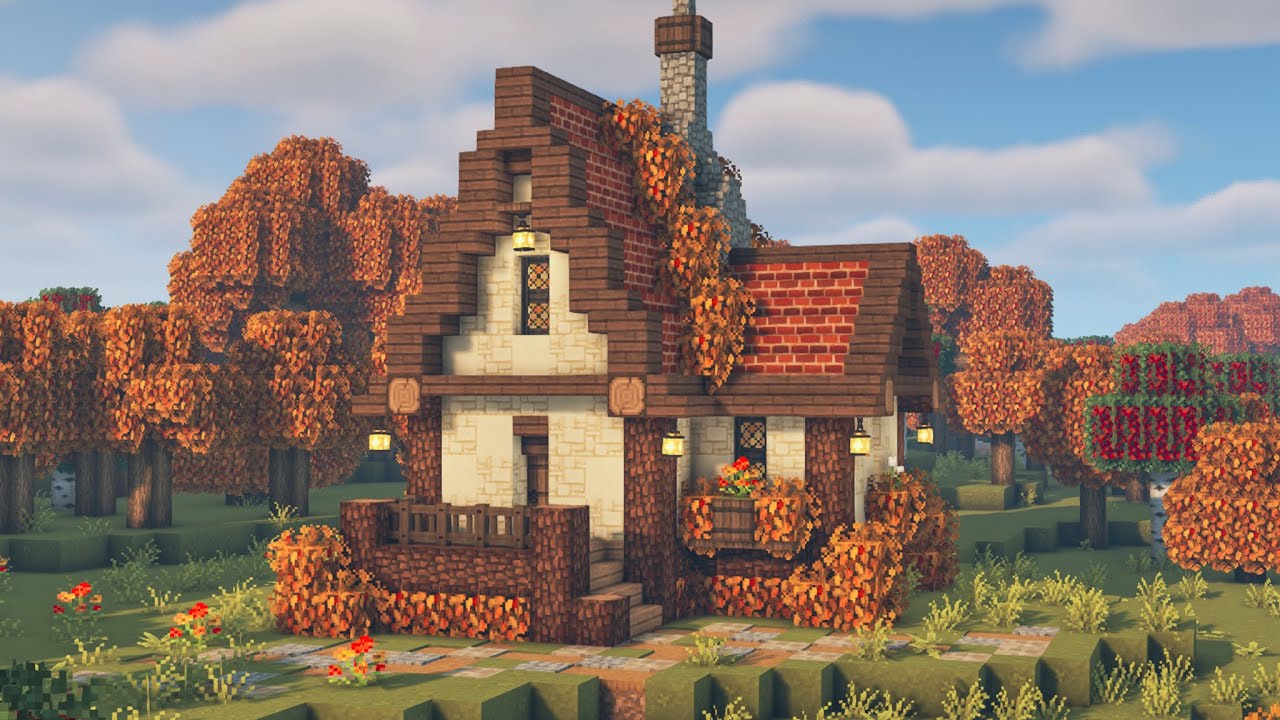 Minecraft | How to build a Autumn House