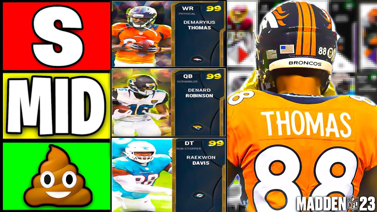 Ranking THE BEST THEME TEAM REMIX Cards in Madden 23 Ultimate Team