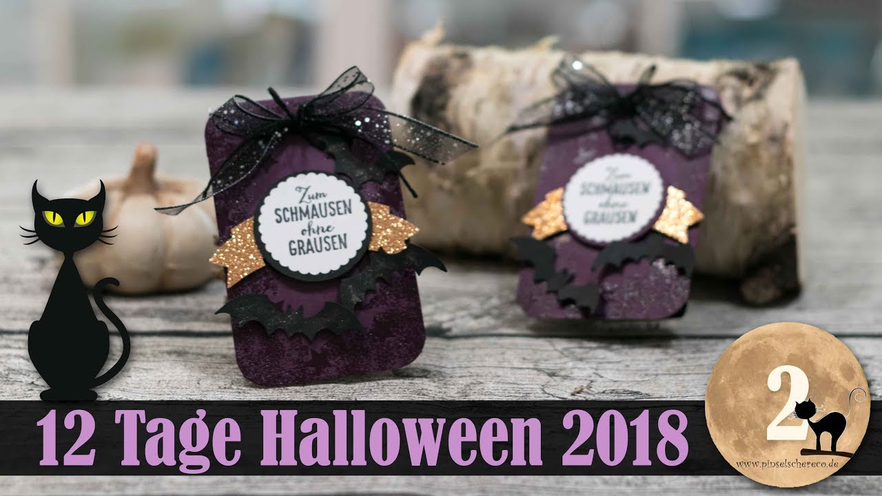 12 Tage Halloween 2018 | Tag #02 | Unheimlich lecker & Fledermäuse | Stampin' Up!