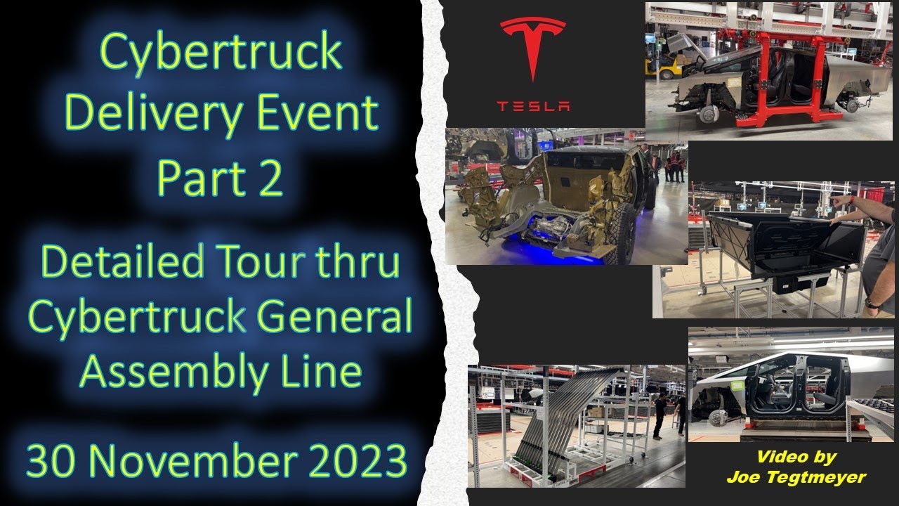 Cybertruck Delivery Event Video PART 2 Detailed and Narrated Cybertruck Production Line!