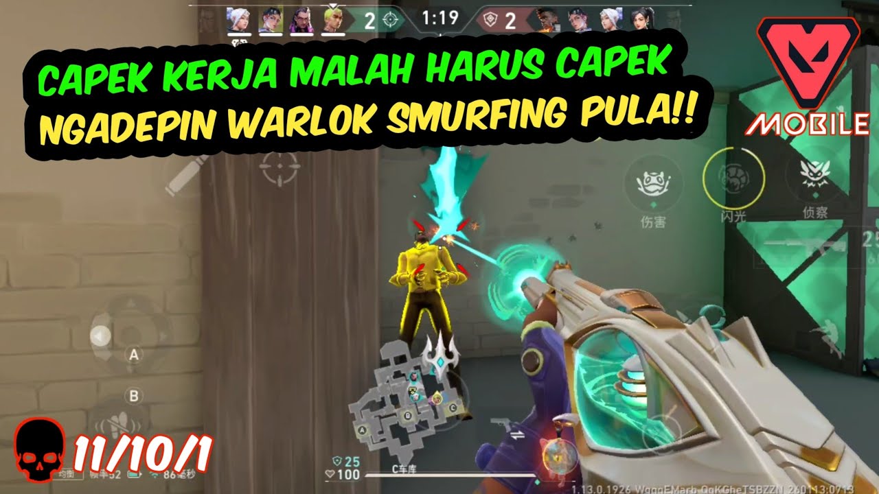 HARDSTUCK TIER IJO BANYAK BANGET WARLOK SMURFING!!... #valorant 