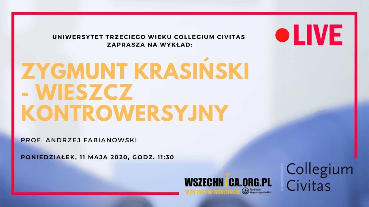 Zygmunt Krasiński - wieszcz kontrowersyjny / Prof. Andrzej Fabianowski