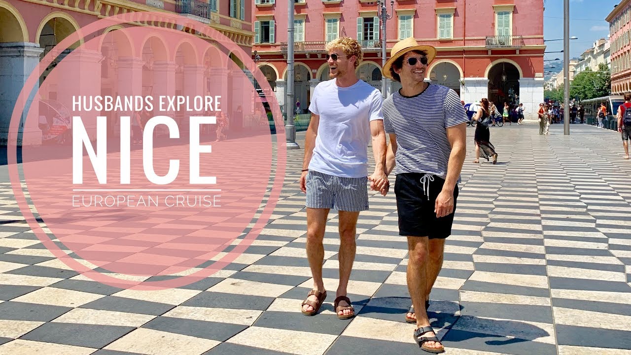 HUSBANDS EXPLORE NICE FRANCE | EUROPEAN CRUISE | Gay Couple | PJ and Thomas