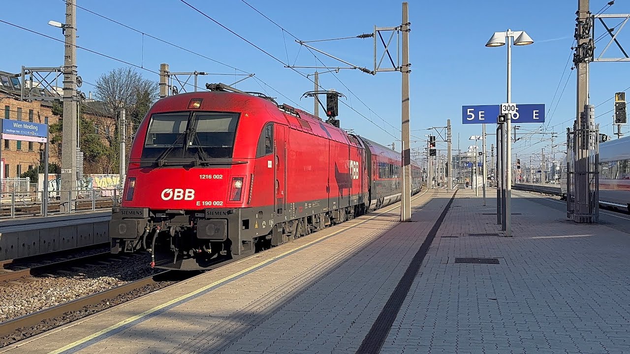 Einfahrt ÖBB RJX 135 “Gondoliere” Wien Hbf - Venezia Santa Lucia in Wien Meidling (26.12.2025, 4K)
