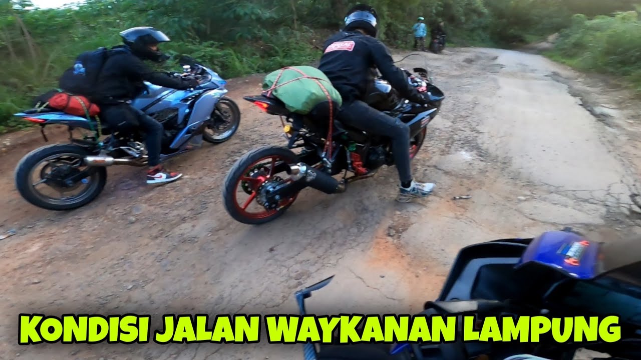 KONDISI JALAN WAYKANAN LAMPUNG RUSAK PARAH‼️SILATURAHMI KE RUMAH IFNU KELUARGA ALM. DENZBAGUS #368