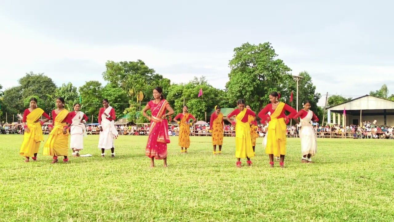 Joypur tea garden tournament dance performance 