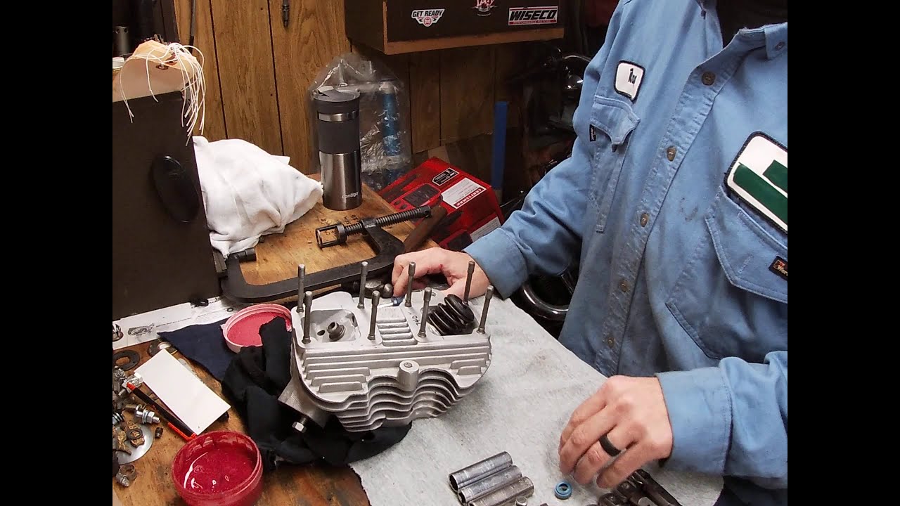 Harley Shovel Head James Valve Seal install.