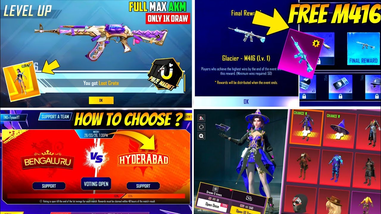 🔥 AKM CRATE OPENING | AKM ULTIMATE GILT SPIN CRATE OPENING | M416 GLACIER EVENT TRICK | FULL MAX AKM