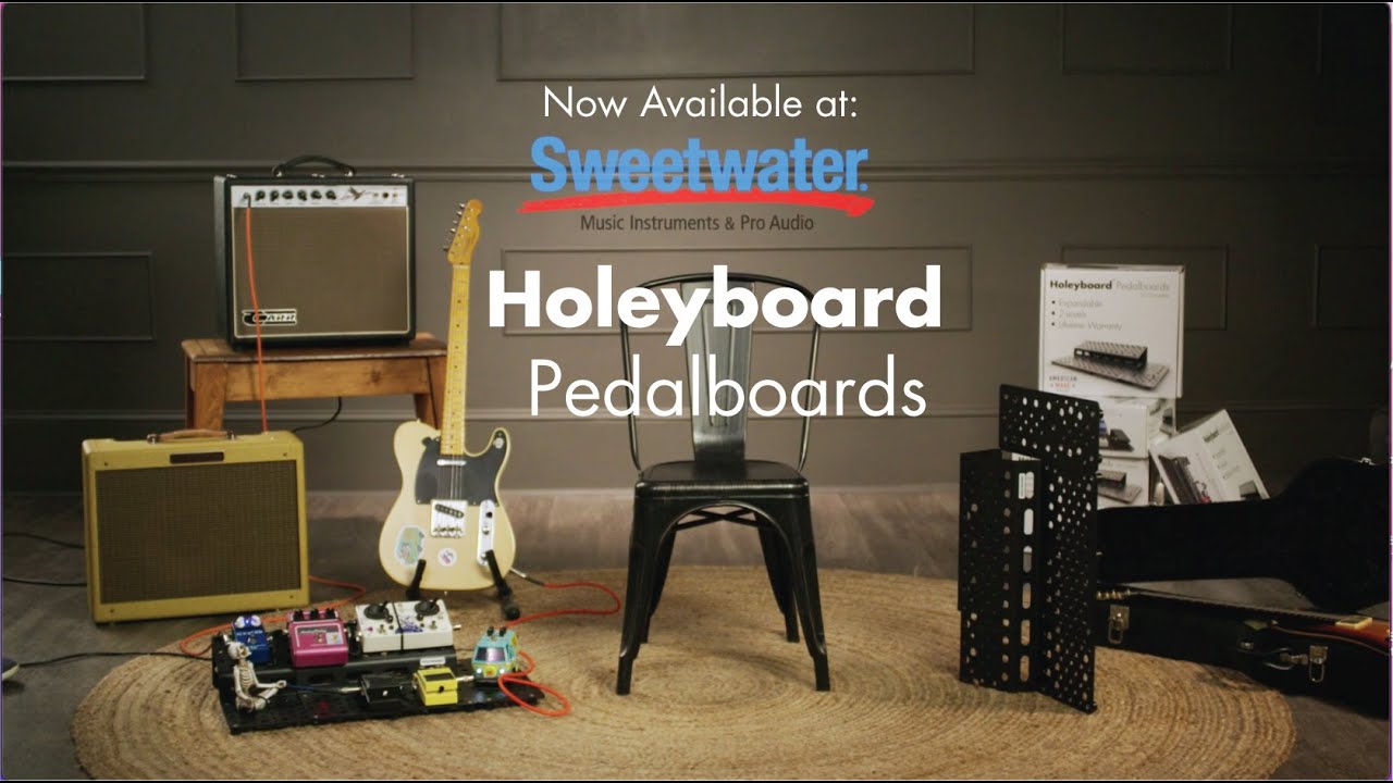 The Holeyboard 123 Pedalboard, now available at Sweetwater!
