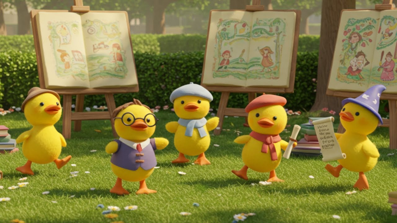 Five Little Ducks Nursery Rhyme | Toddler Learning Songs | for Preschool & Kindergarten