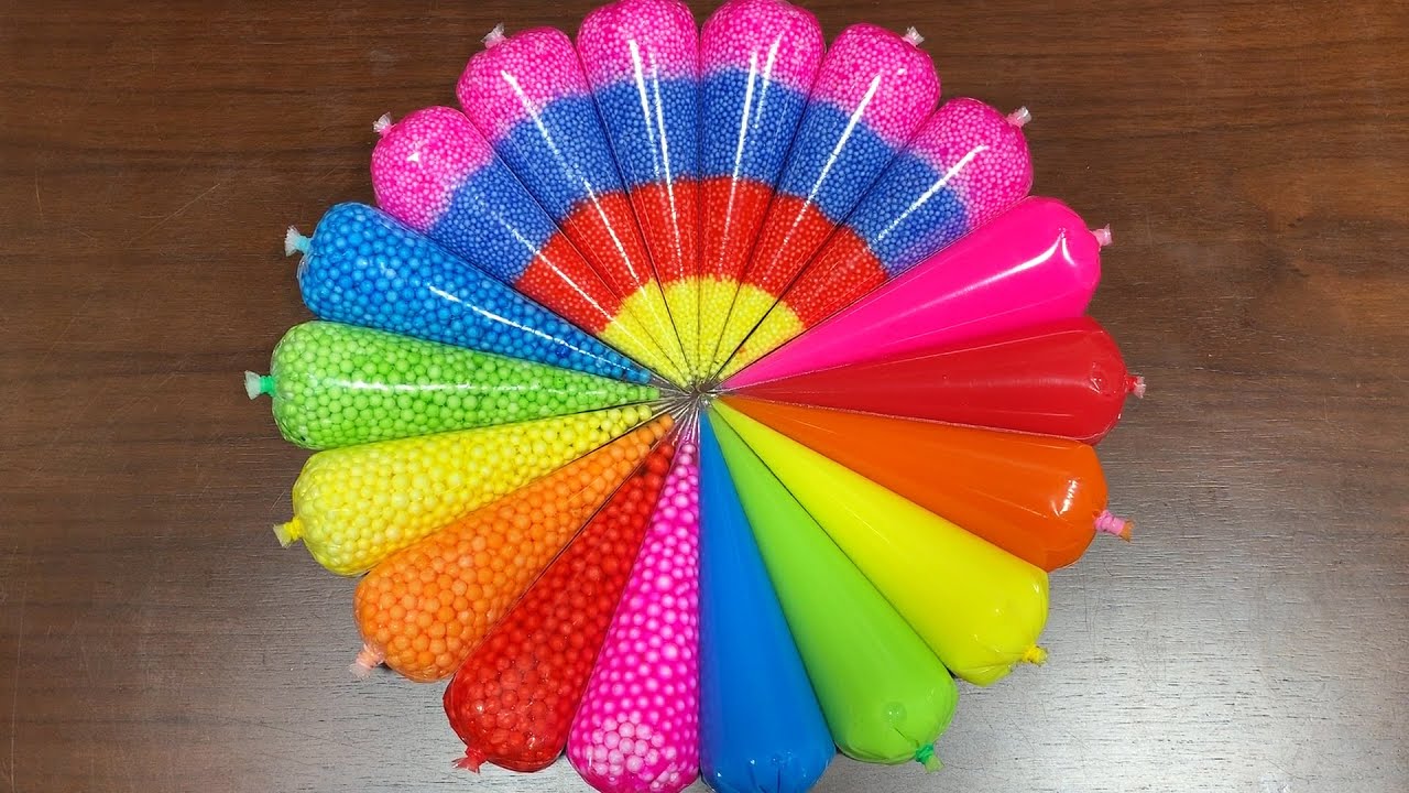 Making FOAM Slime With Piping Bags | GLOSSY SLIME | ASMR Slime Videos #1943