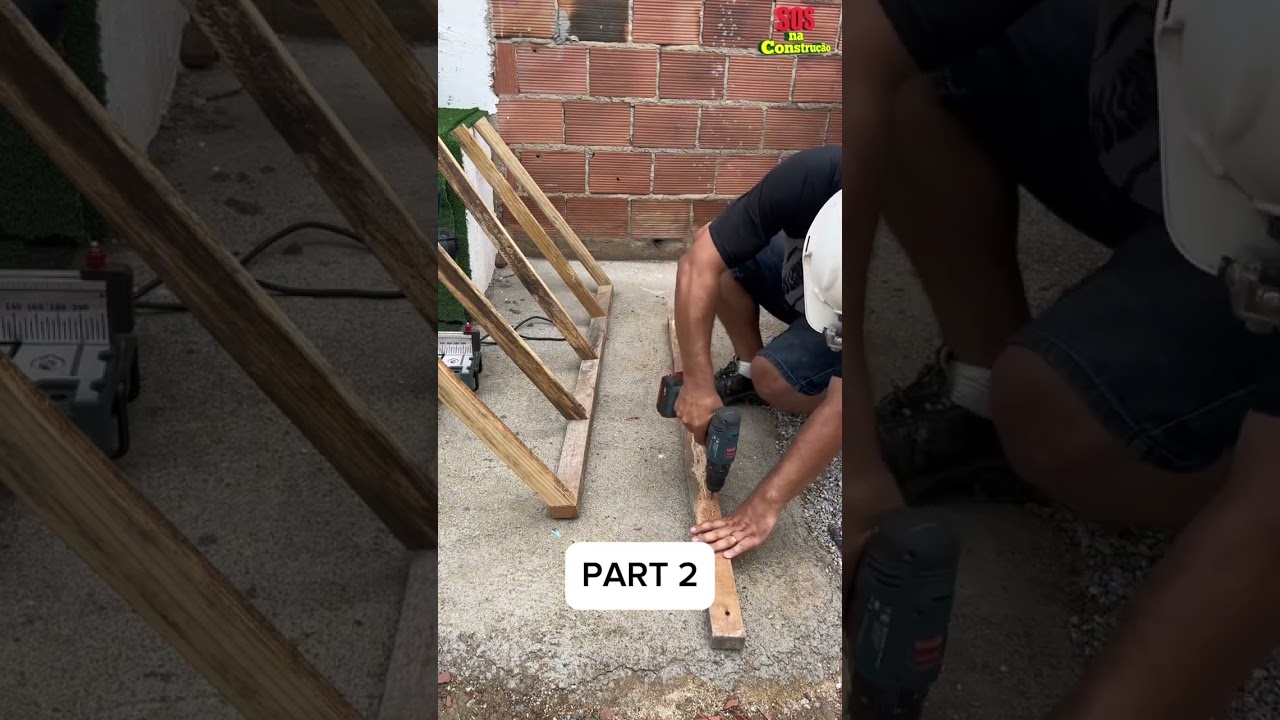 Building Up the Wooden Frame - DIY Window Awning