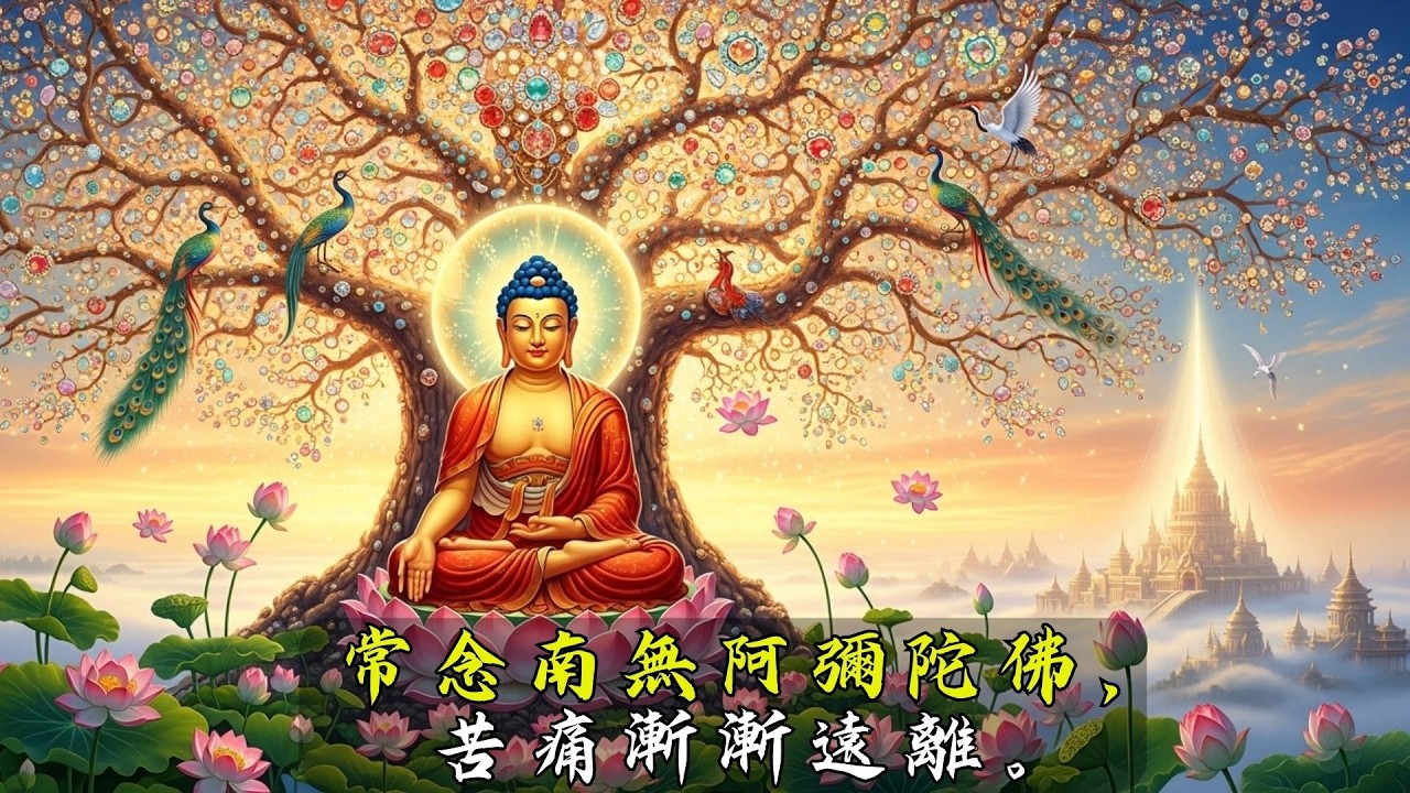 NAMO AMITUOFO（南無阿彌陀佛）｜清淨佛號梵音 · 一心專念 · 靜心安住 · 光明護念 · 消除煩惱 · 福慧增長 · 身心安然