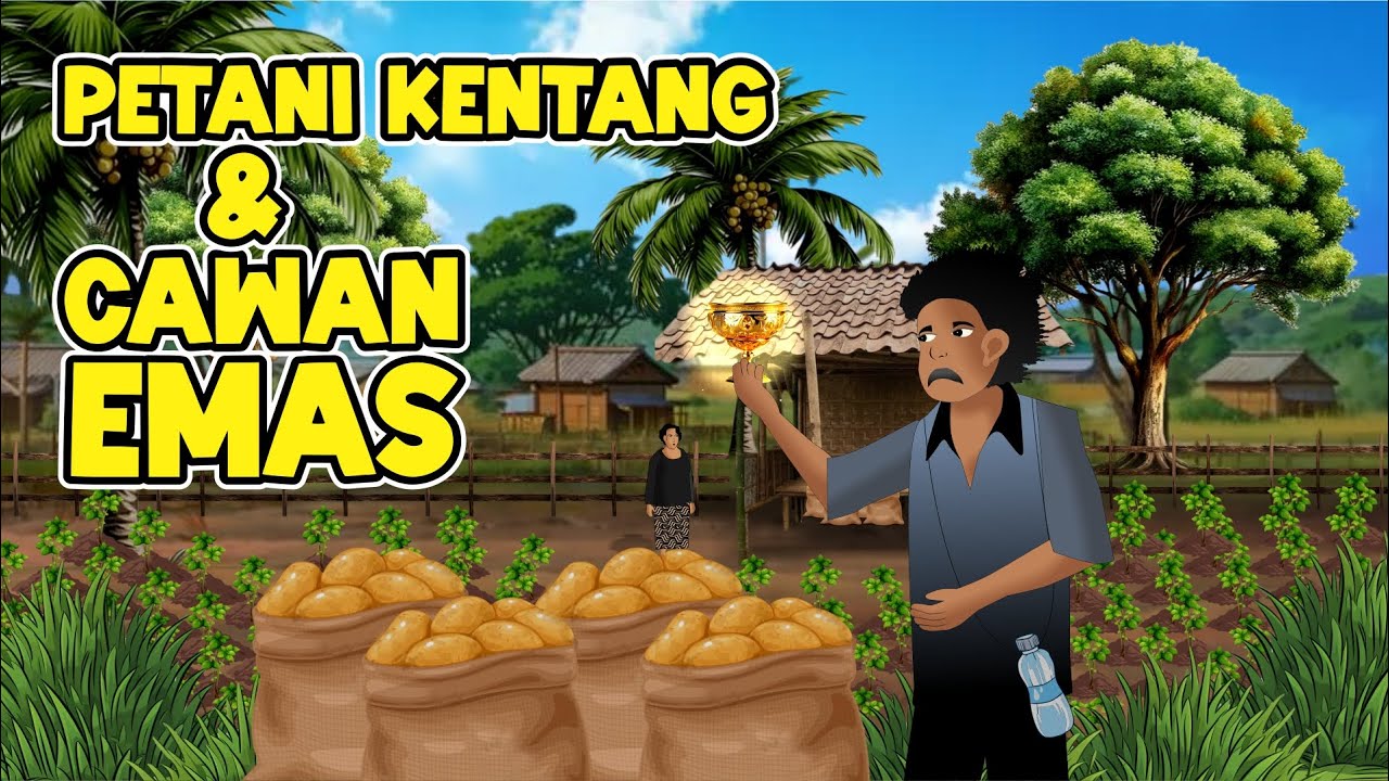 Petani Kentang dan Cawan Emas, Kebaikan Pasti Selalu Membawa Keberuntungan | Animasi Drama, #drama