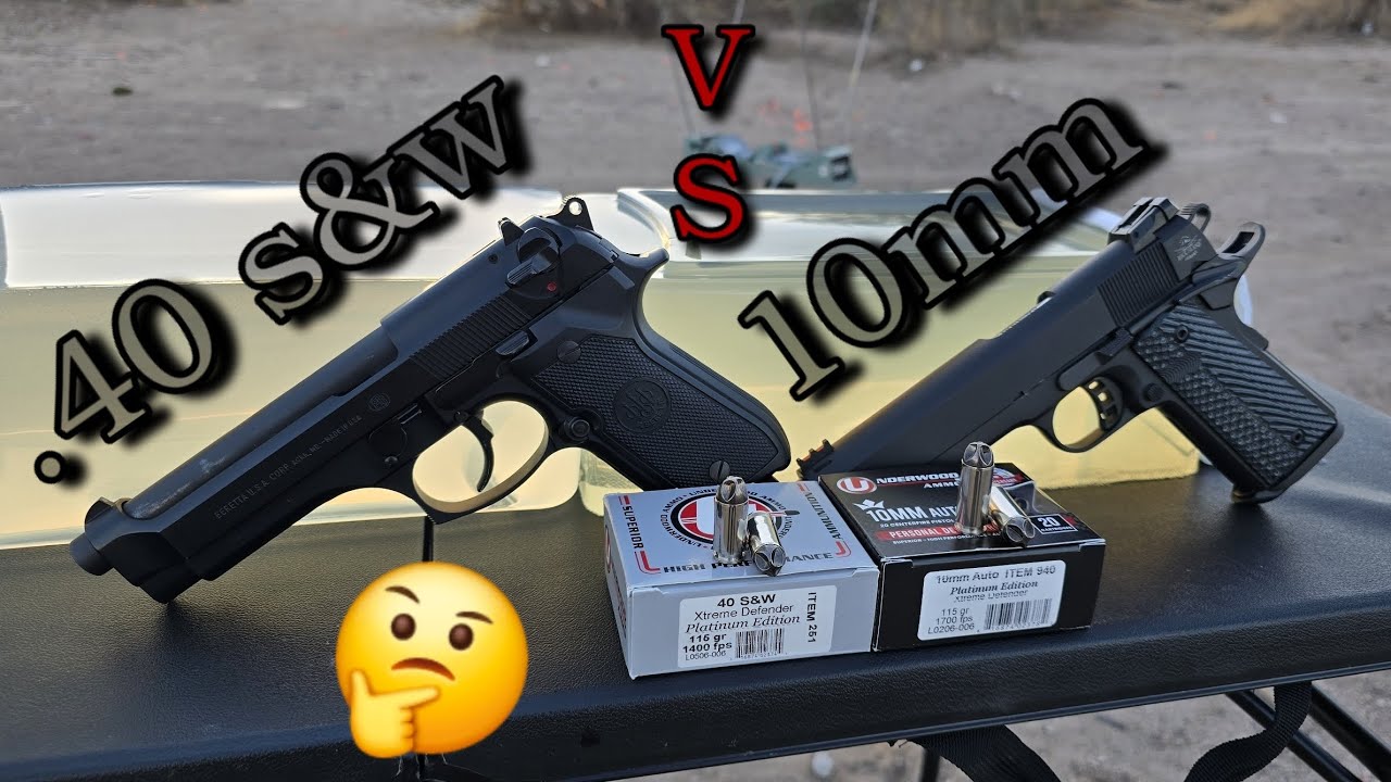 Тест на баллистический гель .40 s&w против 10 мм (Underwood Xtreme Defender)