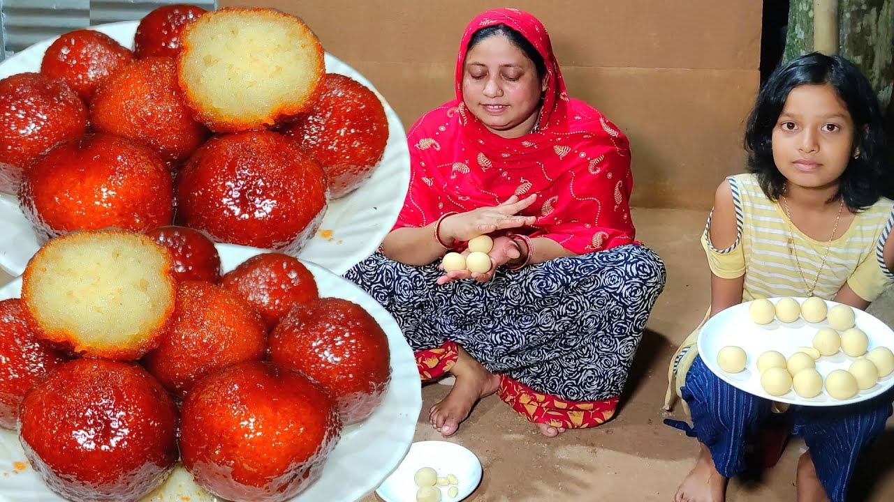 দুই চামচ গুঁড়ো দুধ দিয়ে এক কেজি গোলাপ জাম মিষ্টি, suji gulab jamun recipe by Mehek kitchen