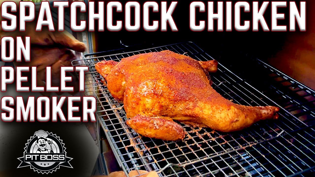 HOW TO SMOKE SPATCHCOCK CHICKEN ON PELLET GRILL! PIT BOSS COPPERHEAD VERTICAL FIVE SMOKER